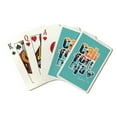 thumbnail image 1 of Santa Cruz, California, State Love Graphic, Lantern Press, Premium Playing Cards, 52 Card Deck with Jokers, USA Made, 1 of 5