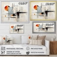 thumbnail image 4 of Designart "Beige Grey Suprematism Silent consistency II" Abstract Suprematism Floater Framed Canvas Print, 4 of 7