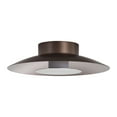 thumbnail image 1 of Luma LED Flush Mount - 12" in Coffee Silver with Sand Nickel Shade, 1 of 1