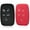 black and red, variant on Dobrev 5 Buttons Silicone Smart Key Case Rubber Cover Skin Fob Holder for Land Rover Range Rover Evoque Sport Vogue Discovery Freelander Remote Key (Black)