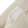 thumbnail image 5 of Christopher Knight Home 81" Curved Boucle Sofa with Wood Frame, Modern 3-Seater Couch, Beige, 5 of 10