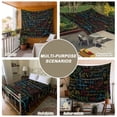 thumbnail image 6 of Math Formula Geometric Small Tapestry for Bedroom Wall Hanging Tapestry, Modern Art Black Yellow Ceiling Backdrop Tapestries Poster Blanket Wall Decor for Teens Room Living Room Dorm 23" x 28", 6 of 8