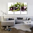thumbnail image 2 of ARTCANVAS Eggplant Diner Restaurant decor Canvas Art Print - Size: 60" x 40" (0.75" Deep) (3-Piece), 2 of 9