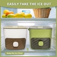 thumbnail image 3 of Kieccall Handled Ice Cube Tray, Press Type Easy Release Mold for Refrigerator Household Summer Cold Drink Ice Production, 3 of 7