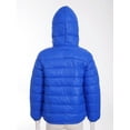 thumbnail image 4 of TiaoBug Kids Boys Girls Winter Hooded Puffer Jacket Hoodies Long Sleeve Down Windproof Coats Outerwear Royal Blue 3-4, 4 of 6