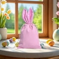 thumbnail image 5 of Moocorvic Easter Treat Bags with Drawstring Bunny Gift Bags Party Supplies Canvas Candy Chocolate Eggs Hunt Stuffer, 5 of 7