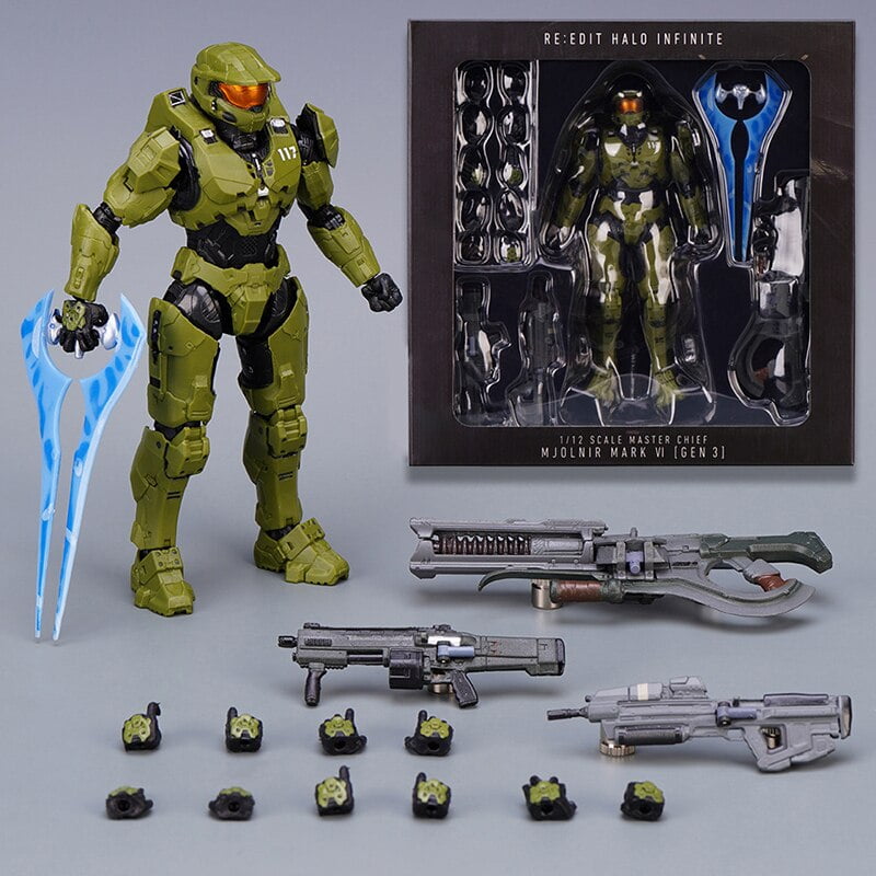 Halo 5 figuras de accion de Guardianes modelo de juguetes de PVC movil s117 adornos coleccionables John117 18cm Bodega Aurrera en linea
