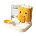 thumbnail image 2 of Comedero automático para mascotas, comedero para gatos, bebedero de viaje, cuenco de comida desmontable. Amarillo, 2 of 9
