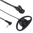 thumbnail image 4 of Auricular tipo D con conector de 2,5 mm, auriculares con gancho para la oreja de seguridad para radios Motorola con botón PTT, 4 of 11
