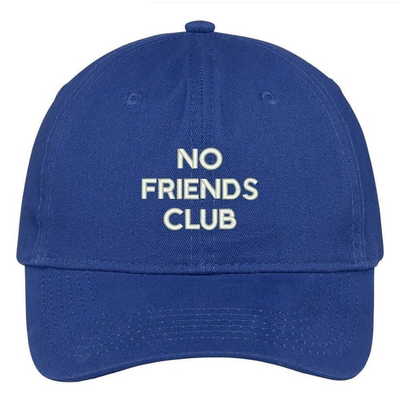 Trendy Apparel Shop Friends Club Embroidered Soft Low Profile Adjustable Cotton Cap