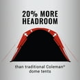 thumbnail image 3 of Coleman Camping Tent | 6 Person Dark Room Skydome Tent, Blue, 3 of 6