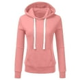 thumbnail image 1 of Penkiiy Sweat à Capuche pour Femmes Mode Décontractée Patchwork Rose Y2K, 1 of 3