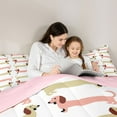 thumbnail image 4 of Manfei Cute Dachshund 7 Pieces Bedding Comforter Set for Boys Girls,Cartoon Pet Dog Full Bedding Set Lightweight,Kawaii Animal Fitted Sheet Flat Sheet,Lightweight Room Decor,Reversible, 4 of 8