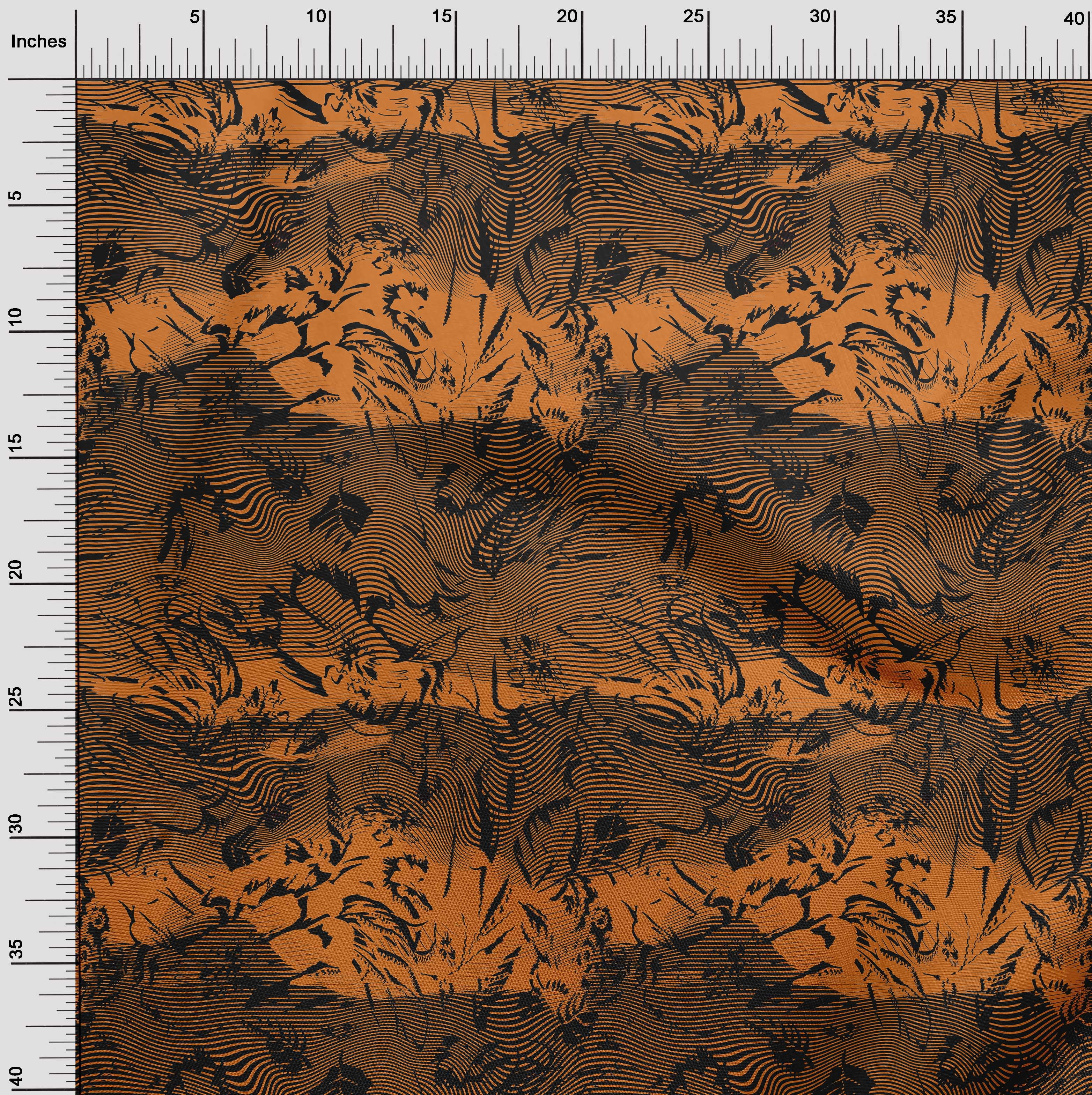 oneOone Cotton Silk Rust Brown Fabric Animal Skin Diy Clothing Quilting  Fabric Print Fabric By Yard 42 Inch Wide-PN0 - Walmart.com