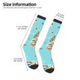 thumbnail image 2 of Balery World Travel Line Icons Map Calcetines novedosos Calcetines deportivos Calcetines hasta la rodilla Calcetines de algodón Calcetines originales y geniales, 2 of 6