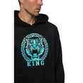 thumbnail image 5 of Victorious Men's Iridescent Tiger King Fleece Pullover Graphic Hoodie JK5027 - Black - Large - F8A, 5 of 6