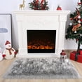 thumbnail image 5 of Junovo Luxury Fluffy Area Rugs Areary Rug for Bedroom Shaggy Rugs Area Carpet for Living Room Bedroom Room,2.3'x5',Gray, 5 of 6