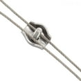thumbnail image 2 of FRCOLOR Rope Connector 10pcs Stainless Steel Single Wire Rope Clamp Cable Grips Clip Kits Cable Clamp,0.67"X0.59"X0.35", 2 of 4