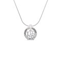 thumbnail image 2 of Delight Jewelry Love with Peace Sign Laugh Ring Charm Necklace, 18", 2 of 4