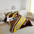 thumbnail image 3 of Erosebridal Sport Football Comforter Sets,Stripes Comforters & Duvets,Room Decorative (Washington),Reversible,Breathable,2pcs, 3 of 7