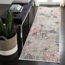 SAFAVIEH Shivan Giovanni Abstract Runner Rug, Ivory/Grey, 2'2" x 8'