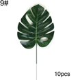 thumbnail image 2 of 10 Uds. Planta Artificial hojas falsas de Monstera para decoración de pared, sala de estar y fiesta, 2 of 5