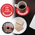 thumbnail image 2 of Napperons Ronds Flocon de Neige Rouge de Noël pour Cuisine Table à Manger Isolation Thermique Lavables, 2 of 6