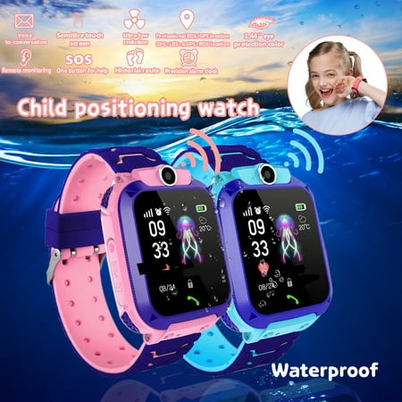 Kids Smart Watch Waterproof Anti-lost Safe LBS Tracking SOS Call Waterproof For Android and