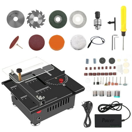 

Tomshine 100W Multi-Functional Table Saw Desktop Electric Saw Cutter Speed & Angle Adjustable 16MM Cutting Depth with Blade Flexible Shaft and More Accessories for Wood Acrylic Cutting