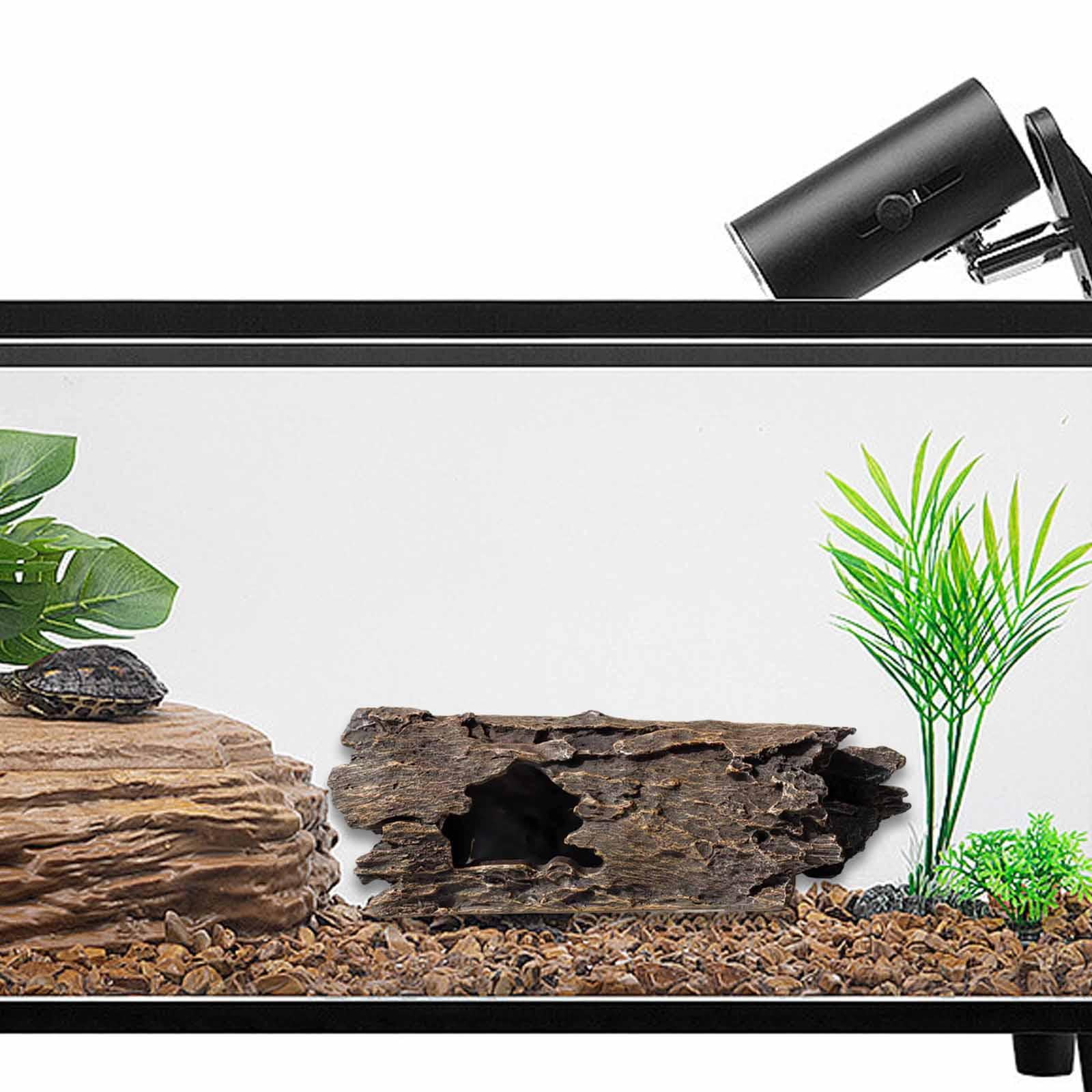 perfeclan Aquarium Ornament Tree Hole Resin Aquarium Hideaway Crafts Tree Stump Branch Tree Trunk Decor for Freshwater Saltwater Gifts
