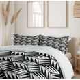 thumbnail image 6 of Ambesonne Abstract Duvet Cover Sets, Irregular Pointy Shapes, 2-King, Charcoal Grey and Pearl, 6 of 7