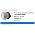 thumbnail image 2 of Blower Motor - Compatible with 1995 - 1996 Chevy Impala, 2 of 2