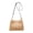Camel, variant on Michael Kors Christina Small Signature Logo Crossbody Bag Denim