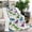 White, variant on White Floral Dinosaurs Pattern Blanket,Comfortable Soft Flannel Throw Blanket,All Season,Warm Lightweight Blankets for Sofa Bed Couch Living Room Chair,30"x40"