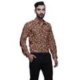 thumbnail image 3 of BESTMAN Casual PrintedÂ&nbsp;ShirtsÂ&nbsp;For Men Slim Fit Button Down Long SleeveÂ&nbsp;Shirt, 3 of 5