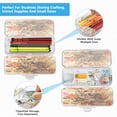 thumbnail image 5 of Plastic Pencil Box Large Capacity Pencil Boxes Clear Boxes with Snap-Tight Lid Stylish Office Supplies Storage Organizer Box Owl and Branch, 5 of 7