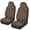 Brown Leopard Print, variant on HUISEFOR Brown Leopard Print Car Seat Cover Elastic Polyester Soft Car Front Seat Covers Breathable Cars Accessories Comfortable Universal Fit for Most Sedan SUV