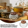 thumbnail image 2 of CHUANK Glass Jar Airtight Cookie Jars with Lid Kitchen Canisters Container Storage Tea, 2 of 6