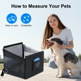 thumbnail image 6 of Dog Car Seat for Medium Dog, Small Pets Car Booster with Waterproof Pad Folding Pet Basket for Puppy Cat Travel Supplies Half Seat Safety with Harness Attachment- Black, 6 of 6