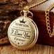 thumbnail image 1 of Reloj de bolsillo de marido tallado reloj de bolsillo de cuarzo vintage colgante reloj de bolsillo vintage, 1 of 4