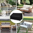 thumbnail image 3 of Outdoor Chair Cover, NASUM Outdoor Furniture Covers Waterproof, Patio Outdoor Couch Cover, 420D Oxford Cloth Durable Lounge Furniture Chair Cover 76''L x 32.5''W x 33''H, Black, 3 of 8
