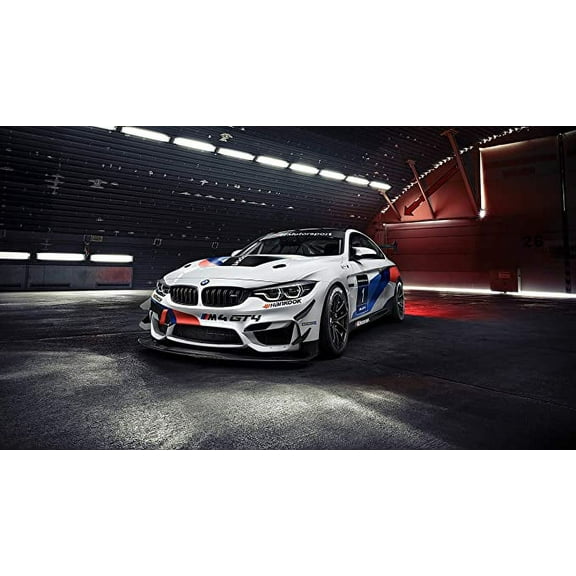 Iconic Arts Laminated 42x24 Poster: BMW m4 gt4 2020 4k hd HD