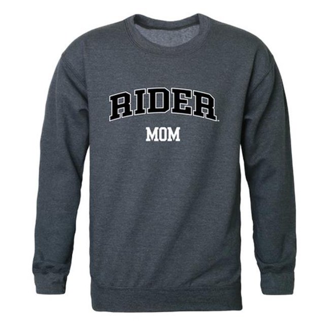 W Republic 564-368-HCH-04 Chandail en Molleton Col Rond pour Femmes Rider University Broncos Mom, Charbon Chiné - Extra Grand