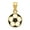 MultiColor, variant on 14K Yellow Gold Soccer Ball Pendant