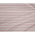 thumbnail image 4 of oneOone Polyester Lycra Pastel Red Fabric Chevron Geometric Dress Material Fabric Print Fabric by The Yard 56 Inch Wide, 4 of 4