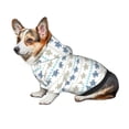 thumbnail image 7 of Fotbe Sea Turtle Print Small Dog Sweater Hoodies Pet Grey Hooded Soft Fleece Sweatshirts with Pocket Fall Winter Puppy Cat Sweaters Warm Clothes-X-Small, 7 of 7