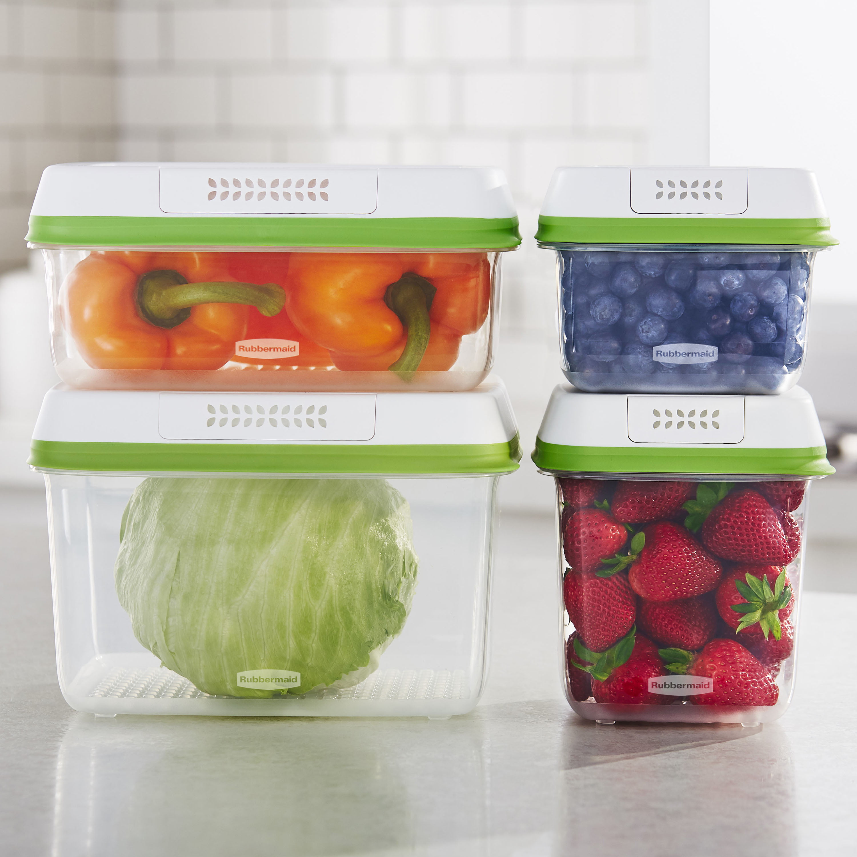 Rubbermaid Freshworks Produce Saver Containers Set, 2 pc - Fred Meyer