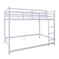 thumbnail image 7 of Leumius Metal Loft Bed,Twin Over Twin Bunk Bed with with Safety Guard Rails and Space-Saving Design,White, 7 of 7