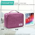 thumbnail image 2 of Electronics Organizer Travel Cable Organizer Bag Waterproof Portable Digital Storage Bag Electronic Accessories Case, 2 of 6