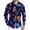 Purple Pink, variant on Fgvctg Mens Mardi Gras Shirts Carnival Party Long Sleeve Cotton Button Down Shirts Funny Mask Print Collared Blouse Oversized Business Casual Outfits Gold M
